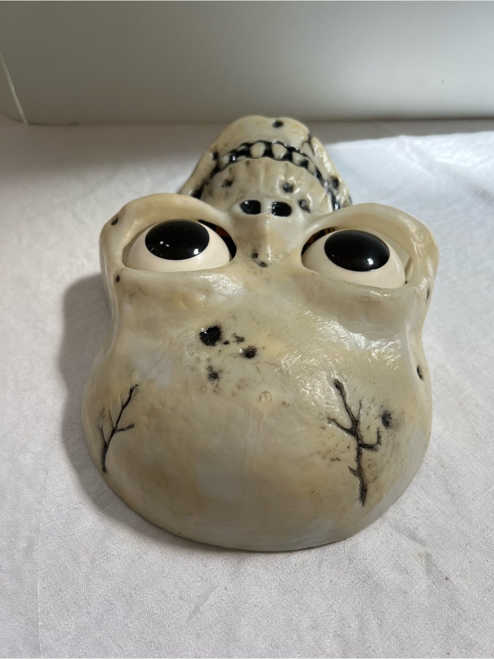 Talking Skull Moving Eyes Glows Halloween Decor Vintage WORKING Hanging Scary - Picture 4 of 10